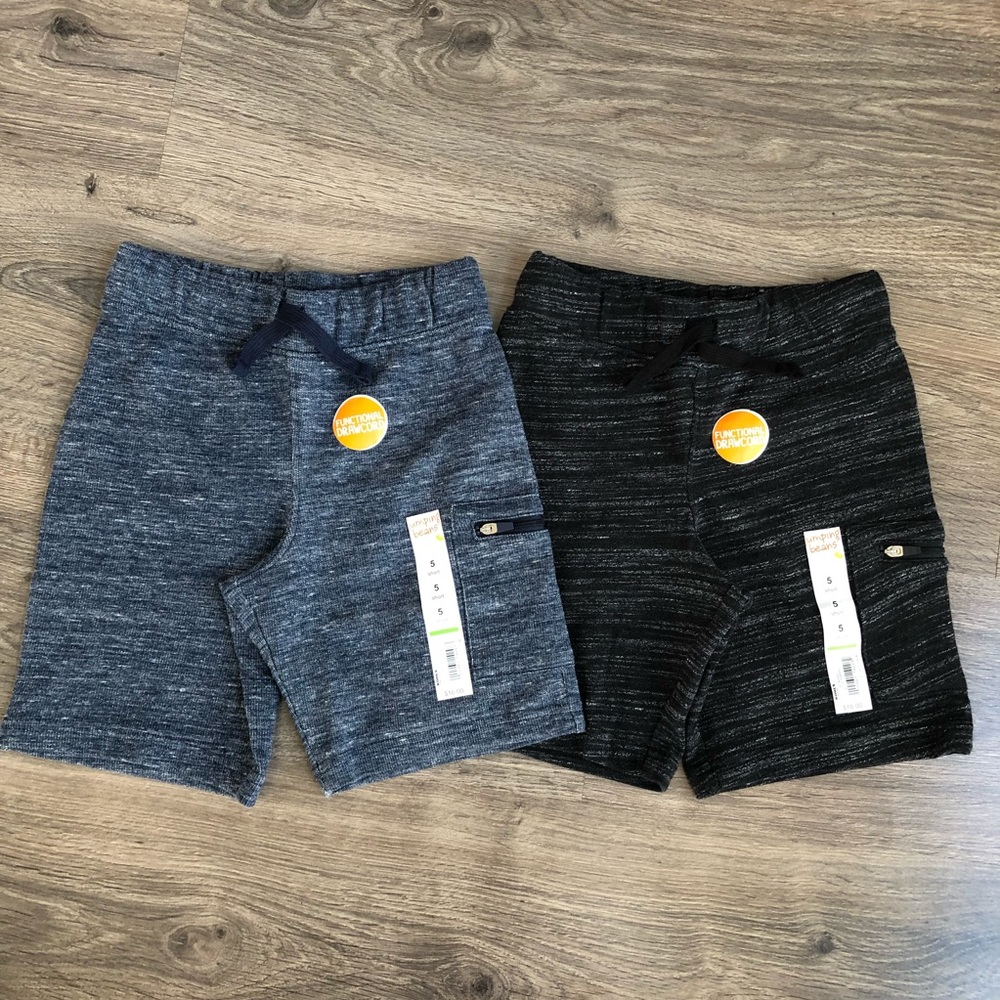 Bundle of Boys Jumping Beans zip-pocket shorts.